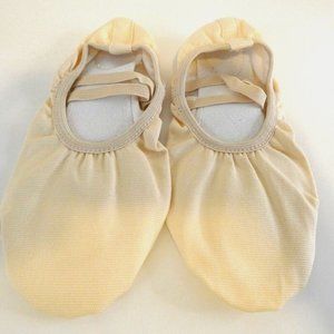 Dance Shoe Stelle Leather Big Kid Ballet Pink Slippers 36 No Tie Non-Skid 4M NWT